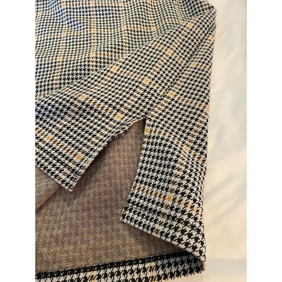 So Womens  Skirt Size Large Houndstooth Stretchy Elastic Waist Plaid Casual Work - Picture 4 of 7
